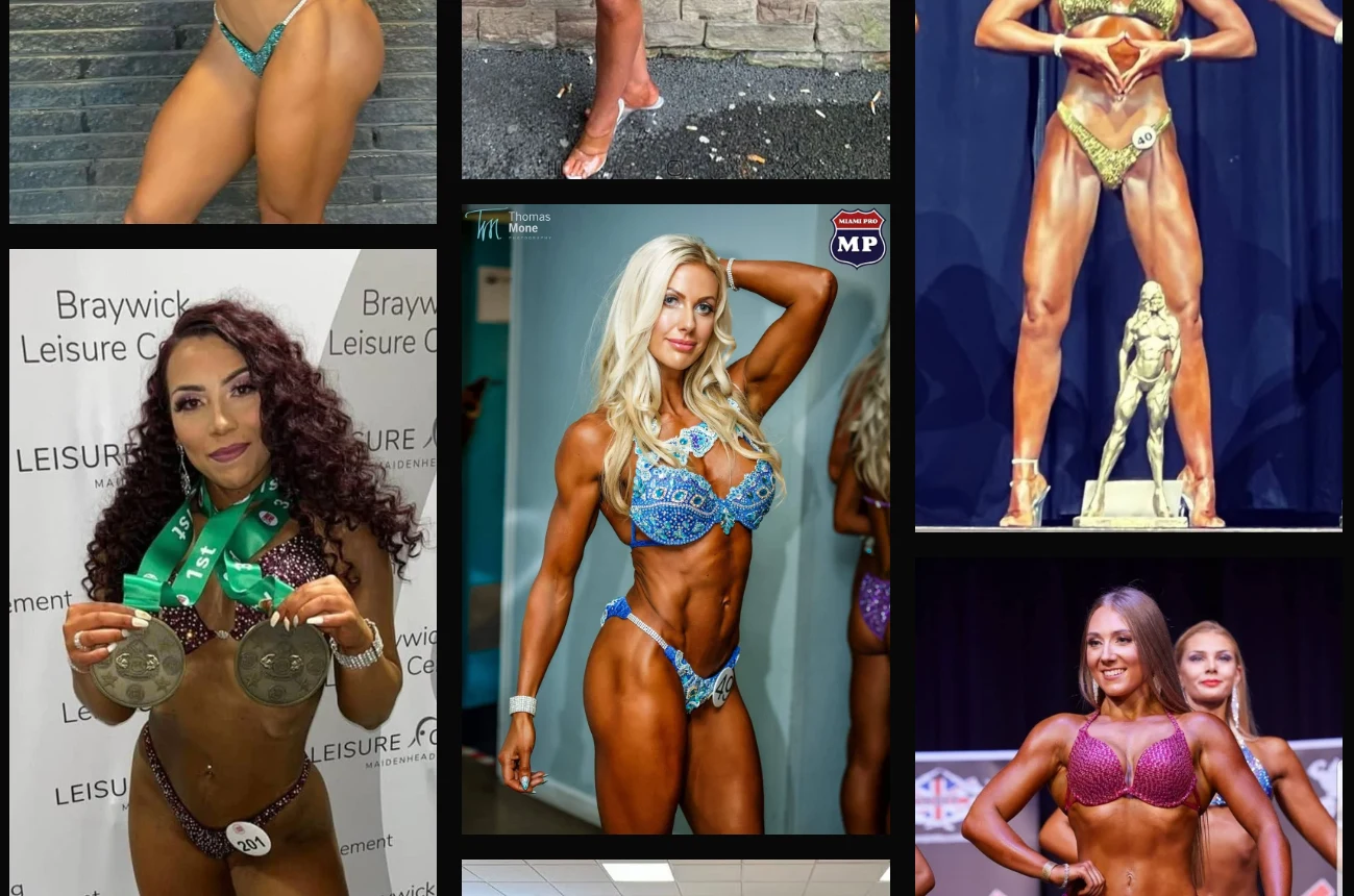 Galeria zawodniczek prezentujących stroje Klassie Bikinis